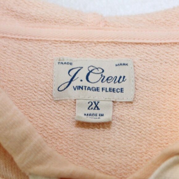 J. Crew Vintage Cotton Terry Relaxed Hoodie Sweatshirt AW136 Plus Size 2X H13675 - Picture 4 of 9